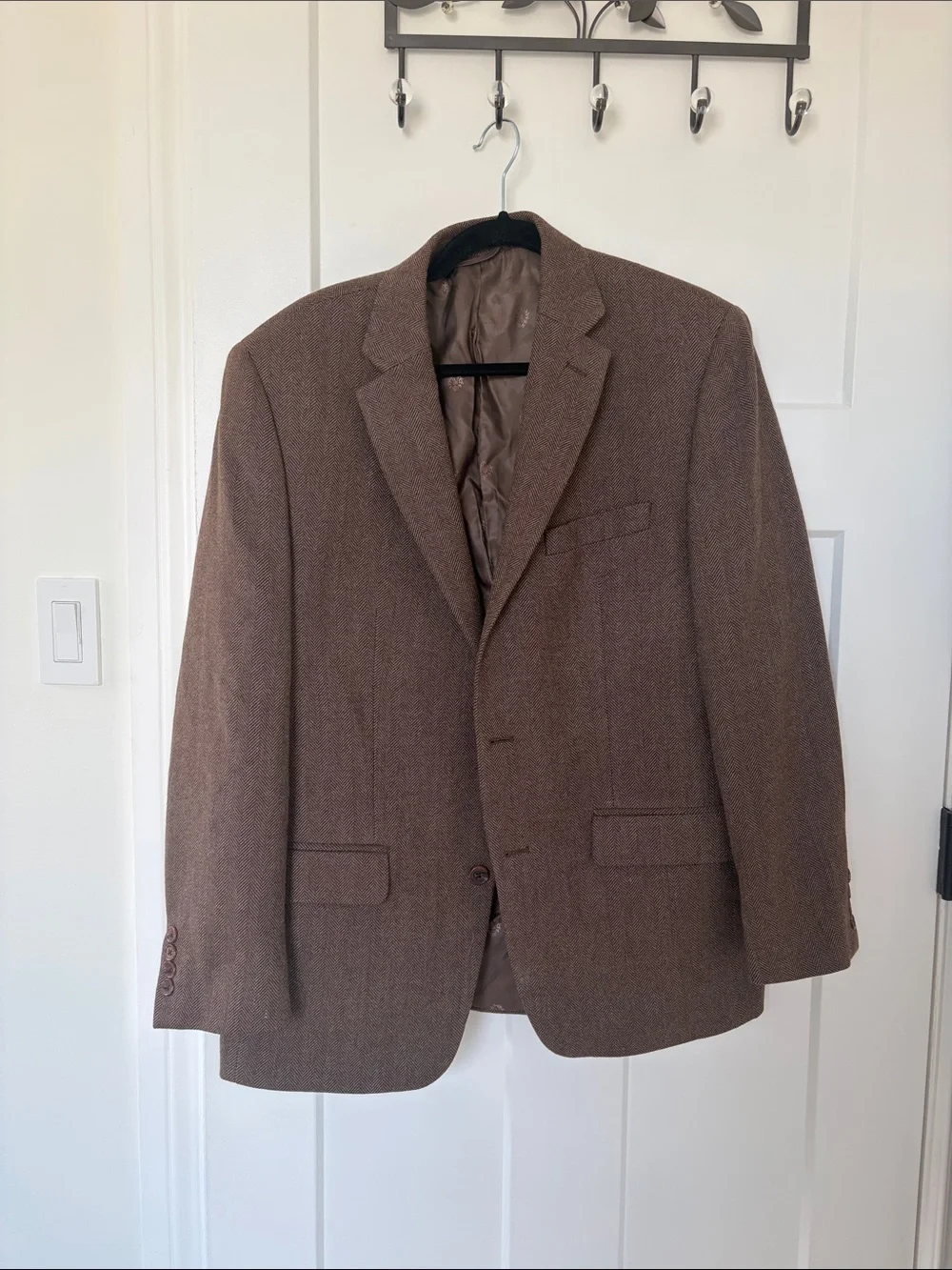 Ralph Lauren Brown Herringbone Sport Coat